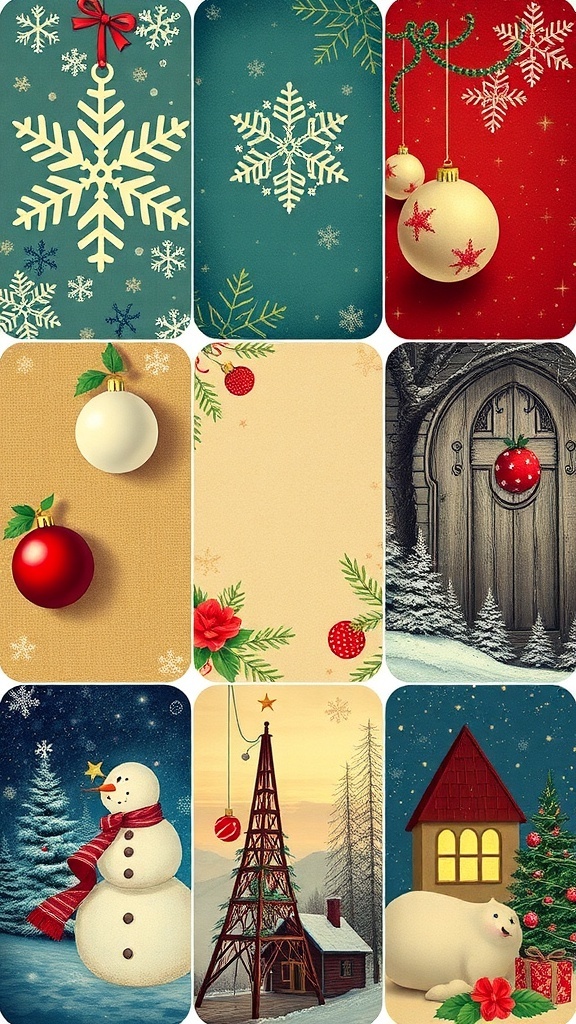 Vintage Retro Christmas Wallpaper for iPhone – liventolife.com